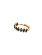 14K GOLD AND BLUE SAPPHIRE DAINTY ADJUSTABLE RING