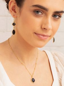 Diamante And Black Onyx  earrings